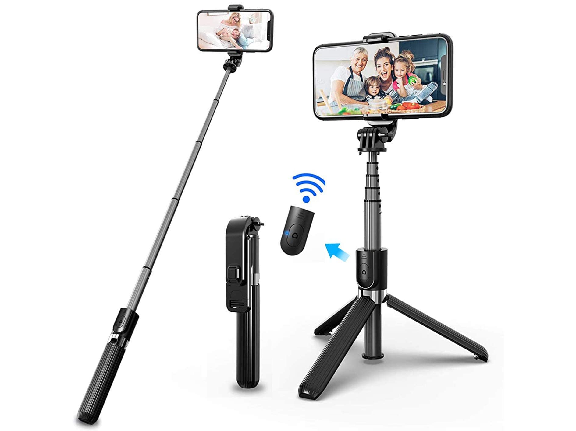 Verilux Bluetooth Extendable Selfie Stick,Mini 3 in 1 Aluminum Detachable Phone/Camera Selfie Stick with Wireless Remote& Tripod for All Smart Phones--7.48inch Upgrade Selfie Stick Verilux Bluetooth Extendable Selfie Stick,Mini 3 in 1 Aluminum Detachable Phone/Camera Selfie Stick with Wireless Remote& Tripod for All Smart Phones--7.48inch Upgrade Selfie Stick
